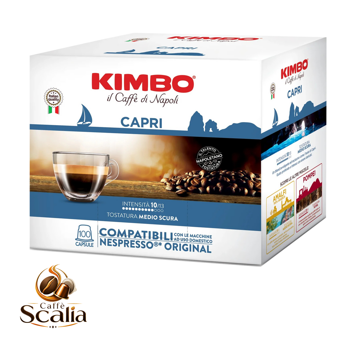 Kimbo Capri – 100 Capsule Compatibili Nespresso®