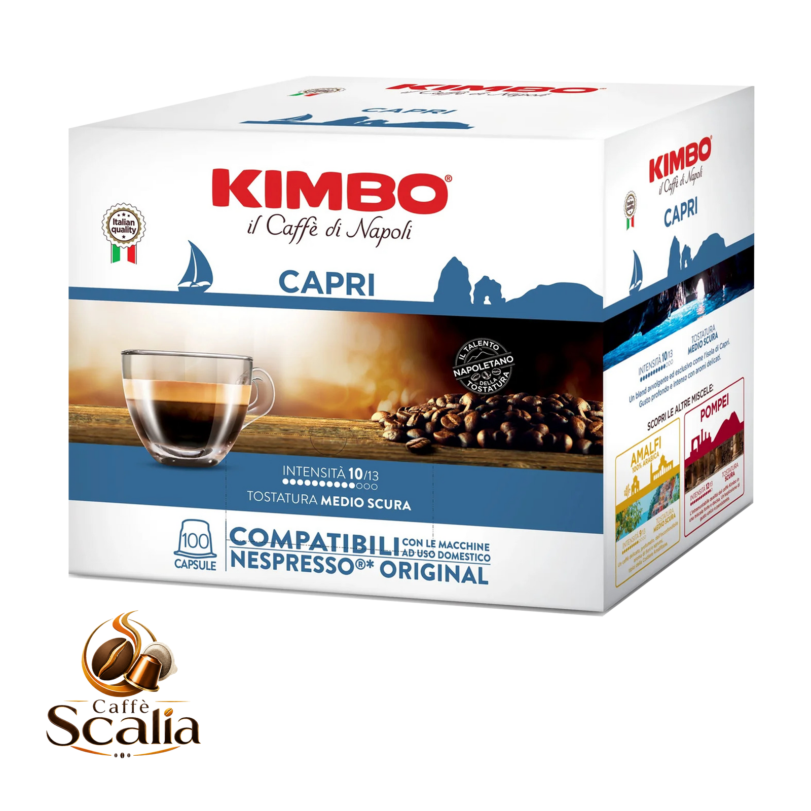 Kimbo Capri – 100 Capsule Compatibili Nespresso®