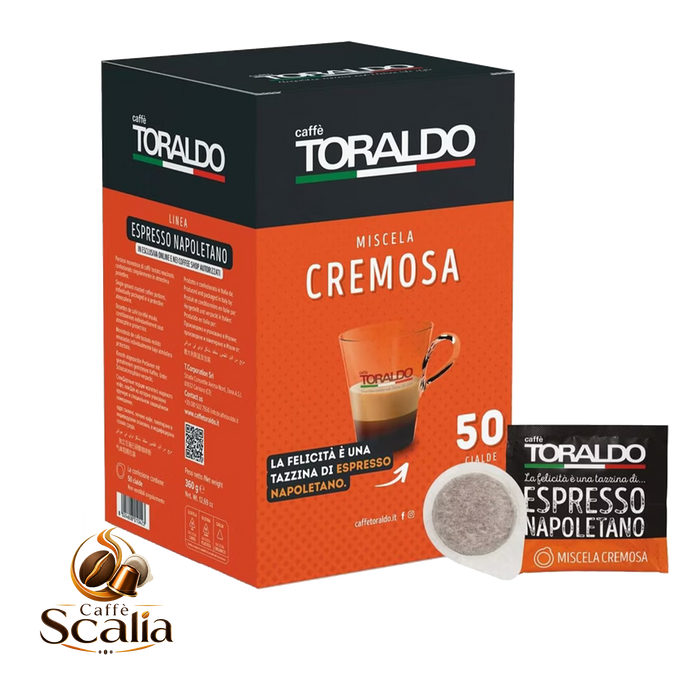 Caffè Toraldo Cremosa – 50 Cialde ESE 44mm