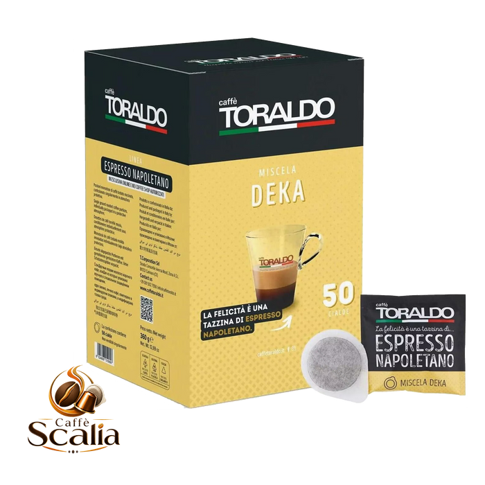 Caffè Toraldo Deka Decaffeinato – 50 Cialde ESE 44mm