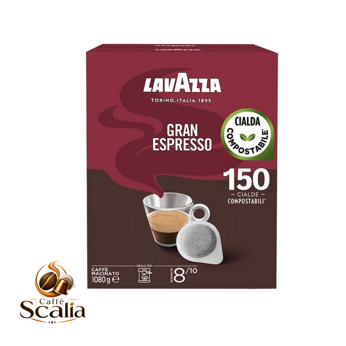 Lavazza Cialde ESE 44mm – Miscela Gran Espresso 150pz