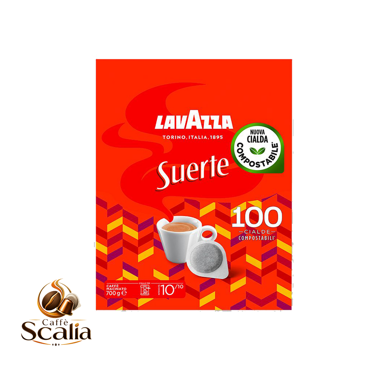 Lavazza Cialde ESE 44mm – Miscela Suerte 100pz