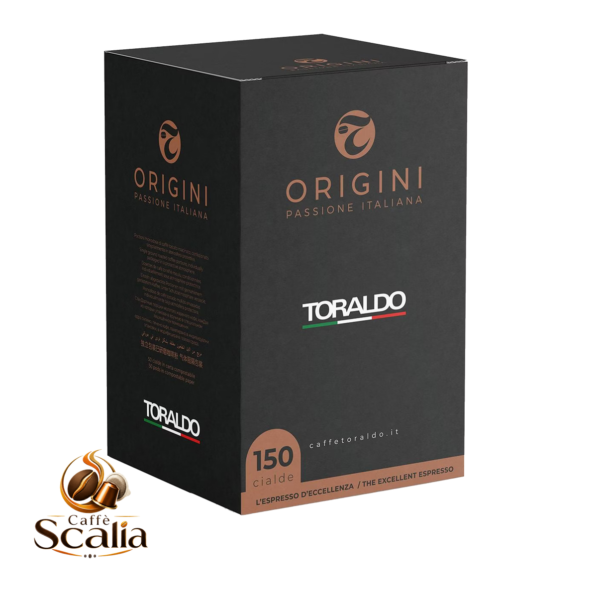 Caffè Toraldo Origini – 150 Cialde ESE 44mm