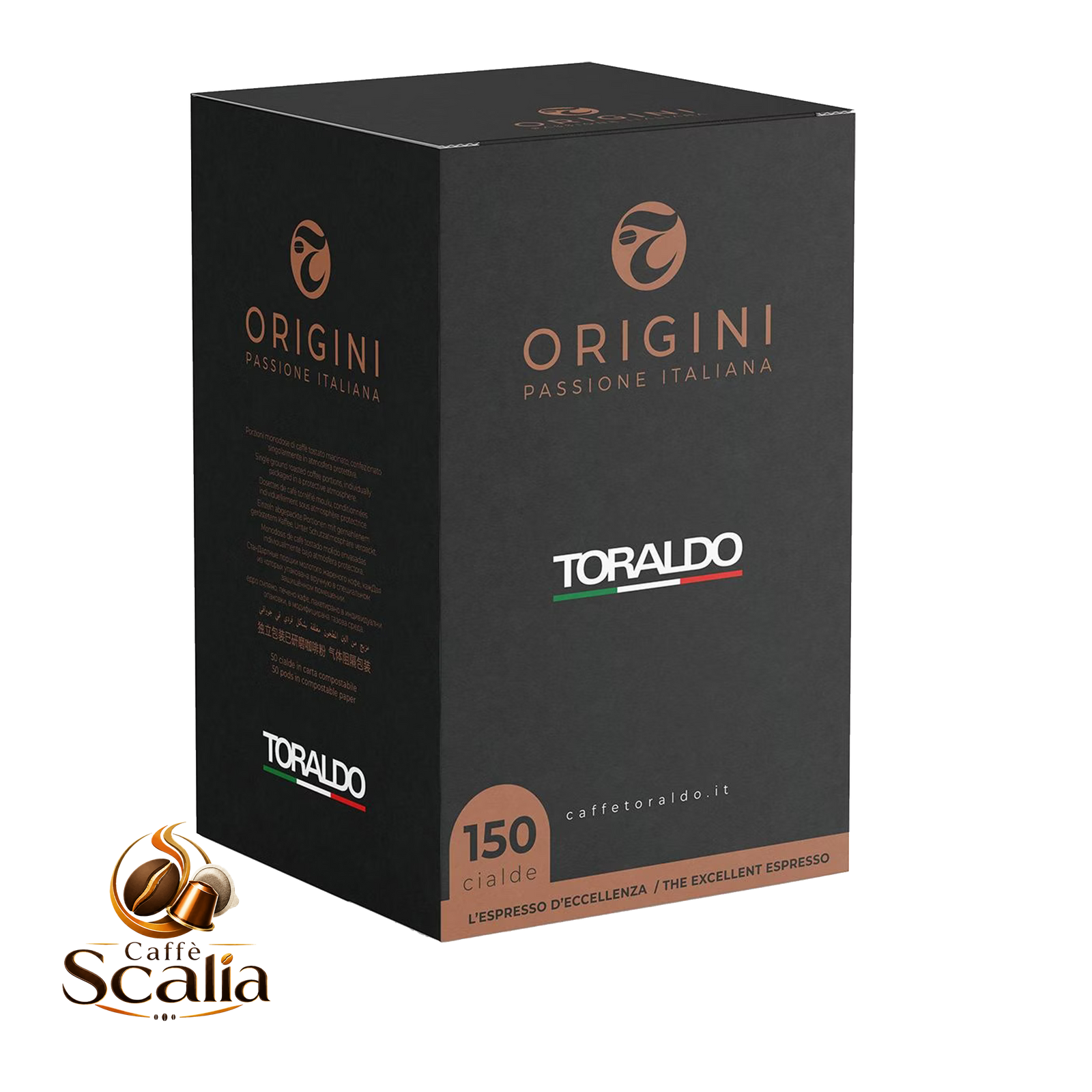 Caffè Toraldo Origini – 150 Cialde ESE 44mm