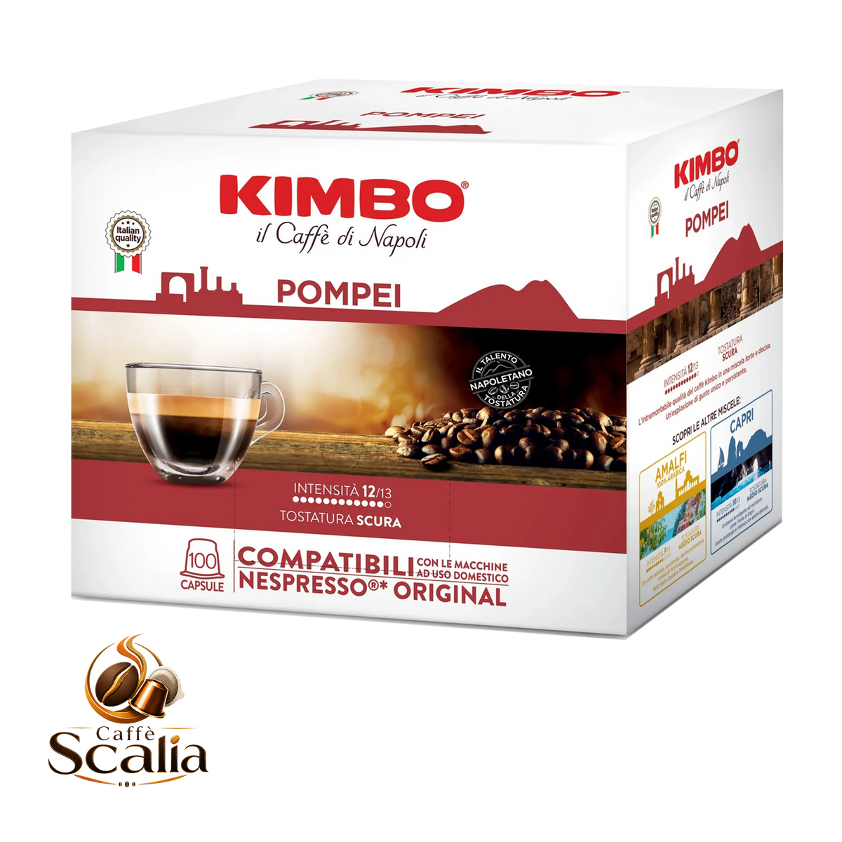 Kimbo Pompei – 100 Capsule Compatibili Nespresso®