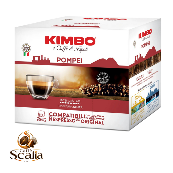 Kimbo Pompei – 100 Capsule Compatibili Nespresso®