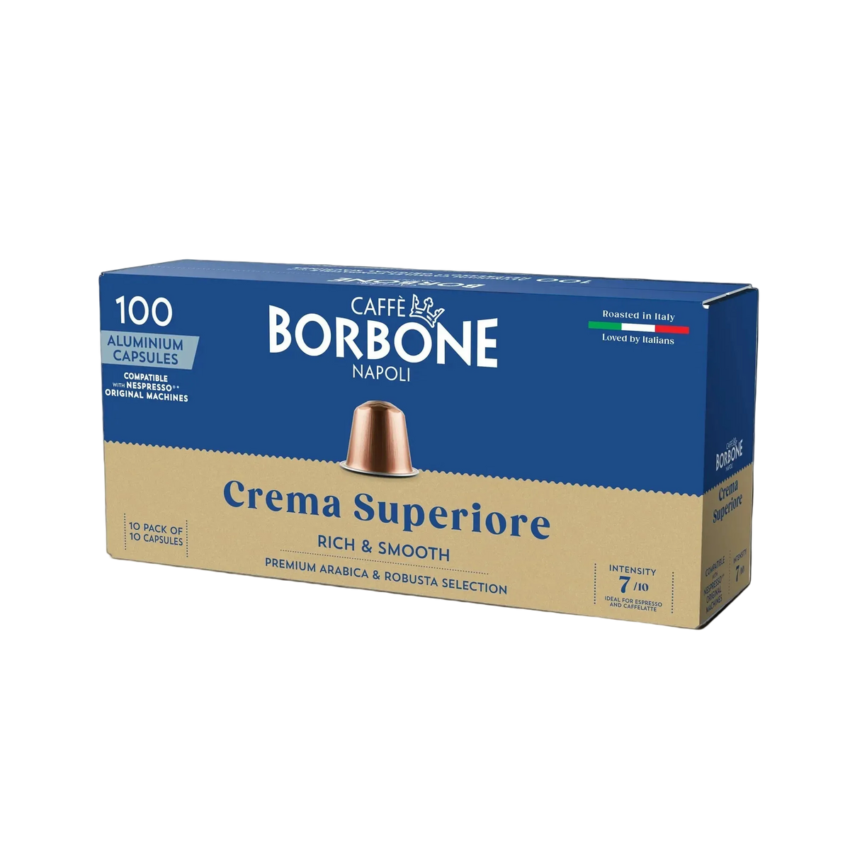Borbone 100 Capsule Compatibili Nespresso in Alluminio – Crema Superiore
