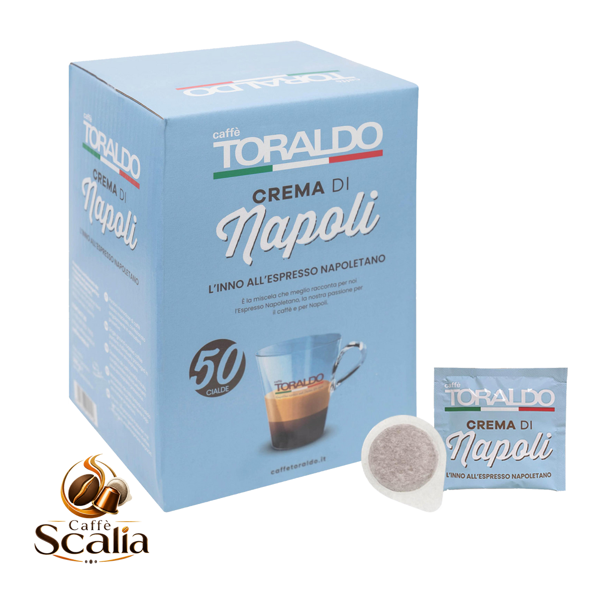 Caffè Toraldo Crema di Napoli – 50 Cialde ESE 44mm