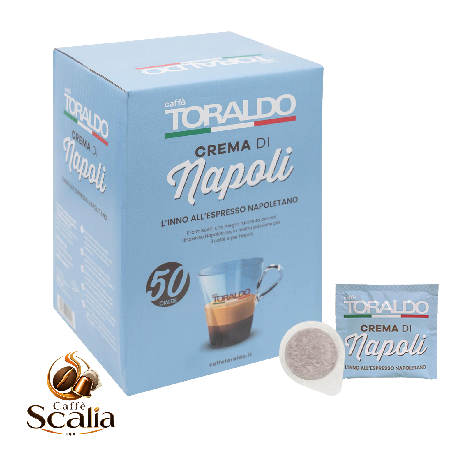 Caffè Toraldo Crema di Napoli – 50 Cialde ESE 44mm