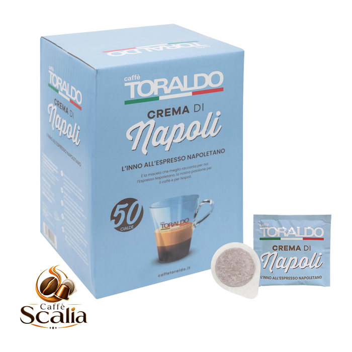 Caffè Toraldo Crema di Napoli – 50 Cialde ESE 44mm