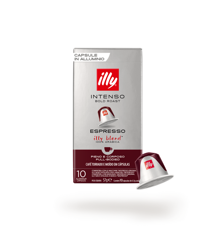 Illy 10 Capsule Compatibili Nespresso in Alluminio – Miscela Intenso