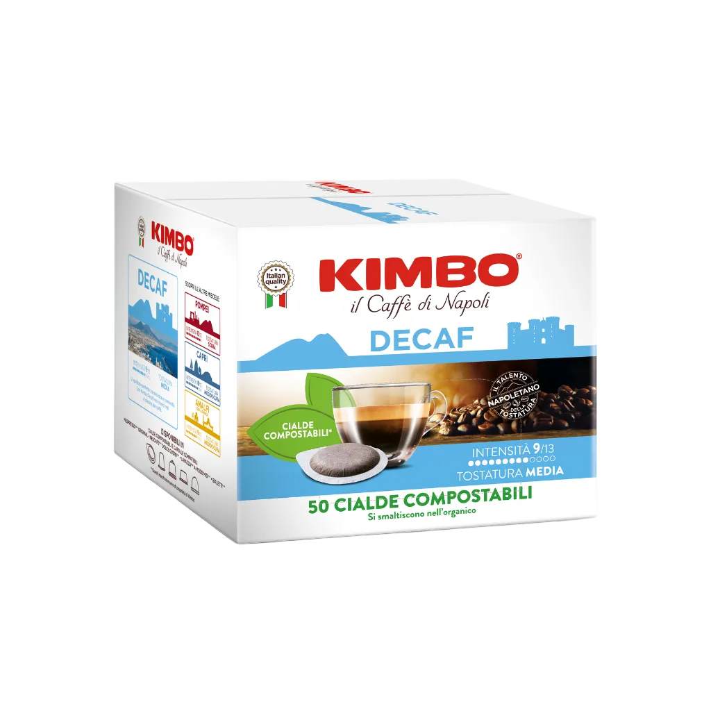 Kimbo 50 Cialde ESE 44mm – Le Meraviglie del Gusto Decaf