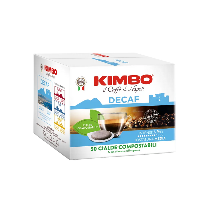 Kimbo 50 Cialde ESE 44mm – Le Meraviglie del Gusto Decaf