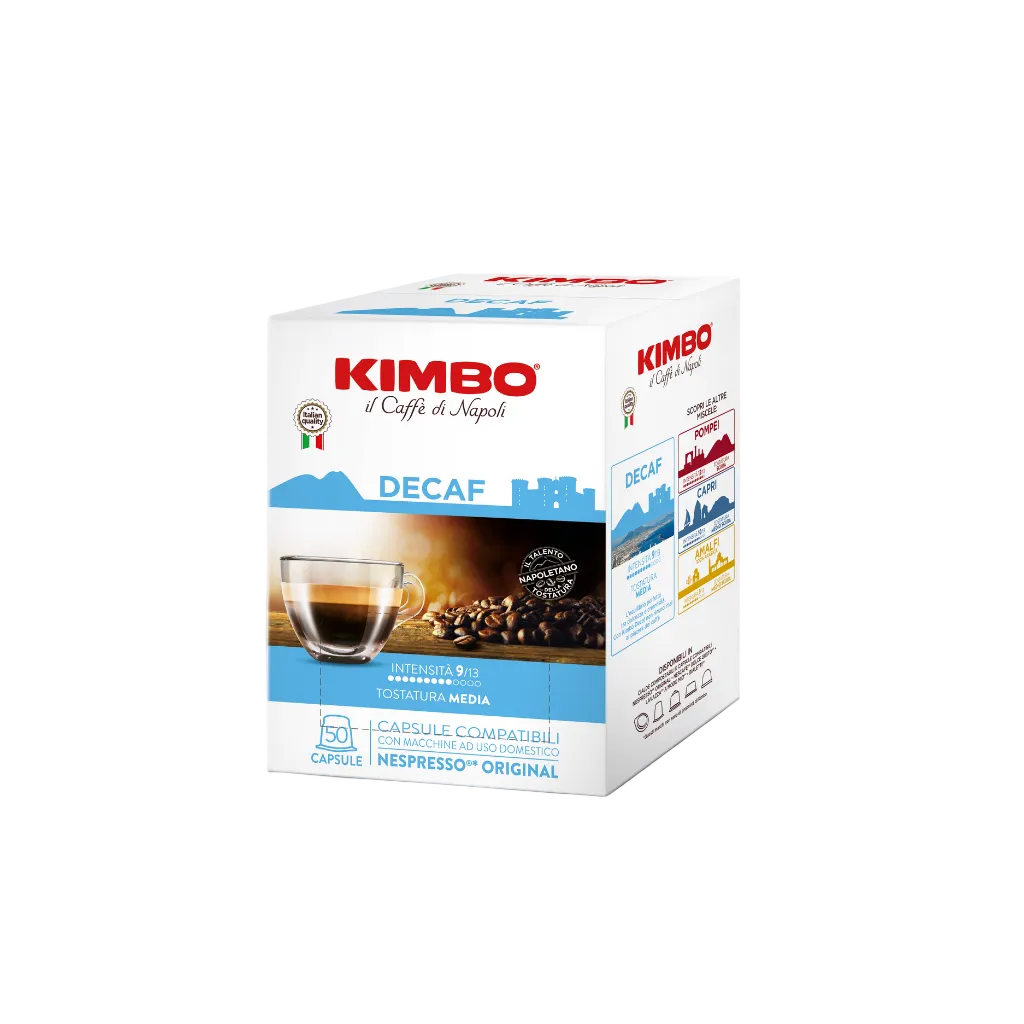 Kimbo 50 Capsule Compatibili Nespresso – Le Meraviglie del Gusto Decaf