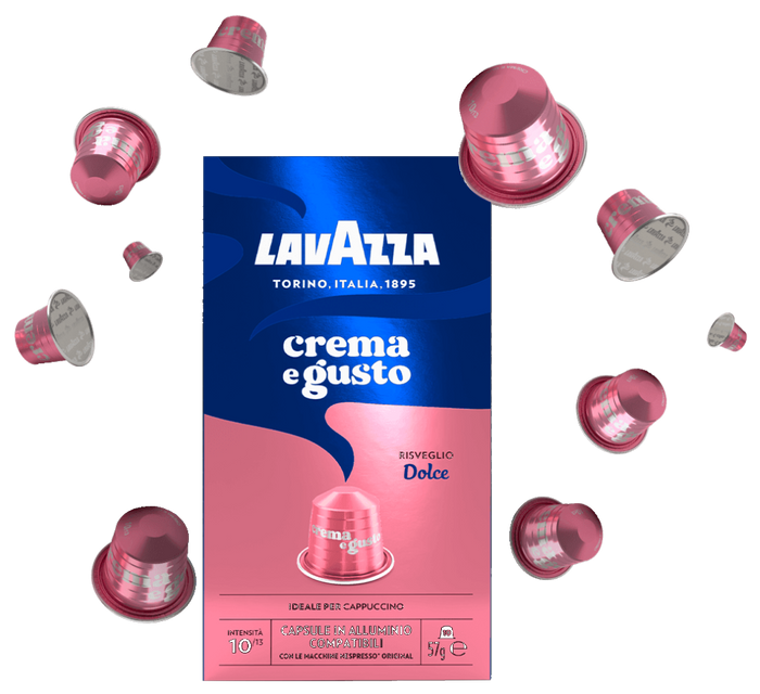 Lavazza Capsule Compatibili Nespresso in Alluminio – Crema e Gusto Dolce