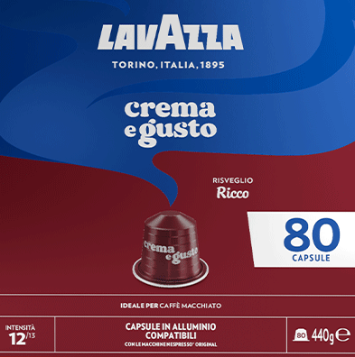 Lavazza Capsule Compatibili Nespresso in Alluminio – Crema e Gusto Ricco