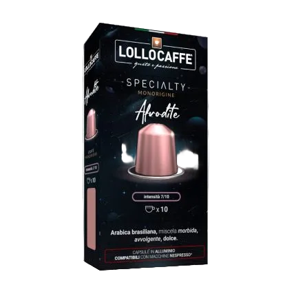 Lollo Caffè 10 Capsule Compatibili Nespresso in Alluminio Box Specialty – Afrodite